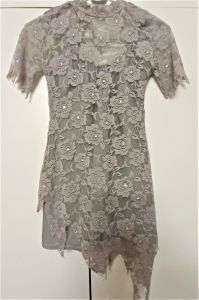 Kids Costumes to Hire - Grey Lace Unitard - GIRL